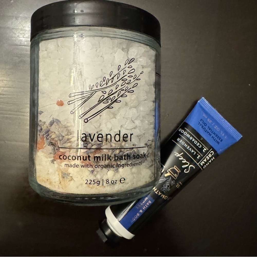 Hemlock Park bath salt soak lavender lotion Gift Ready Gift Set Stocking Stuffer